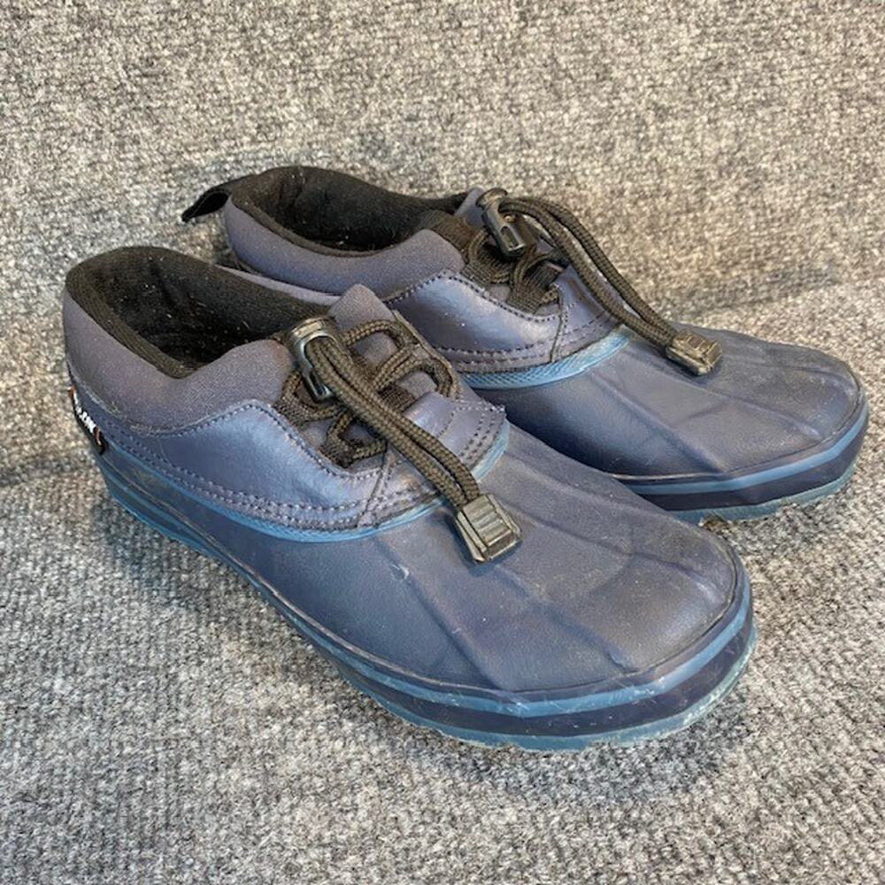 Baffin Lynx Womens 7 Navy Blue Duck Boots Waterproof Slip On Clogs Shoes